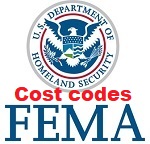 Federal Emergency Management Agency Cost Codes